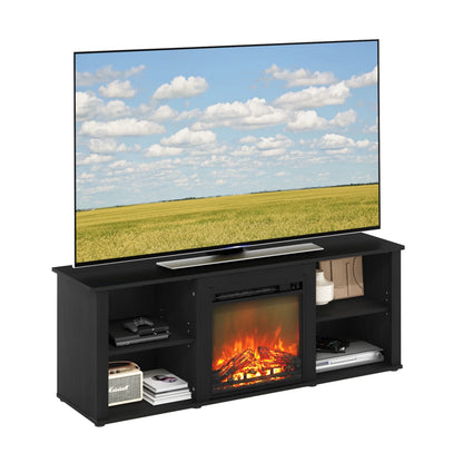 Montale 60 Inch TV Stand with Fireplace, Americano