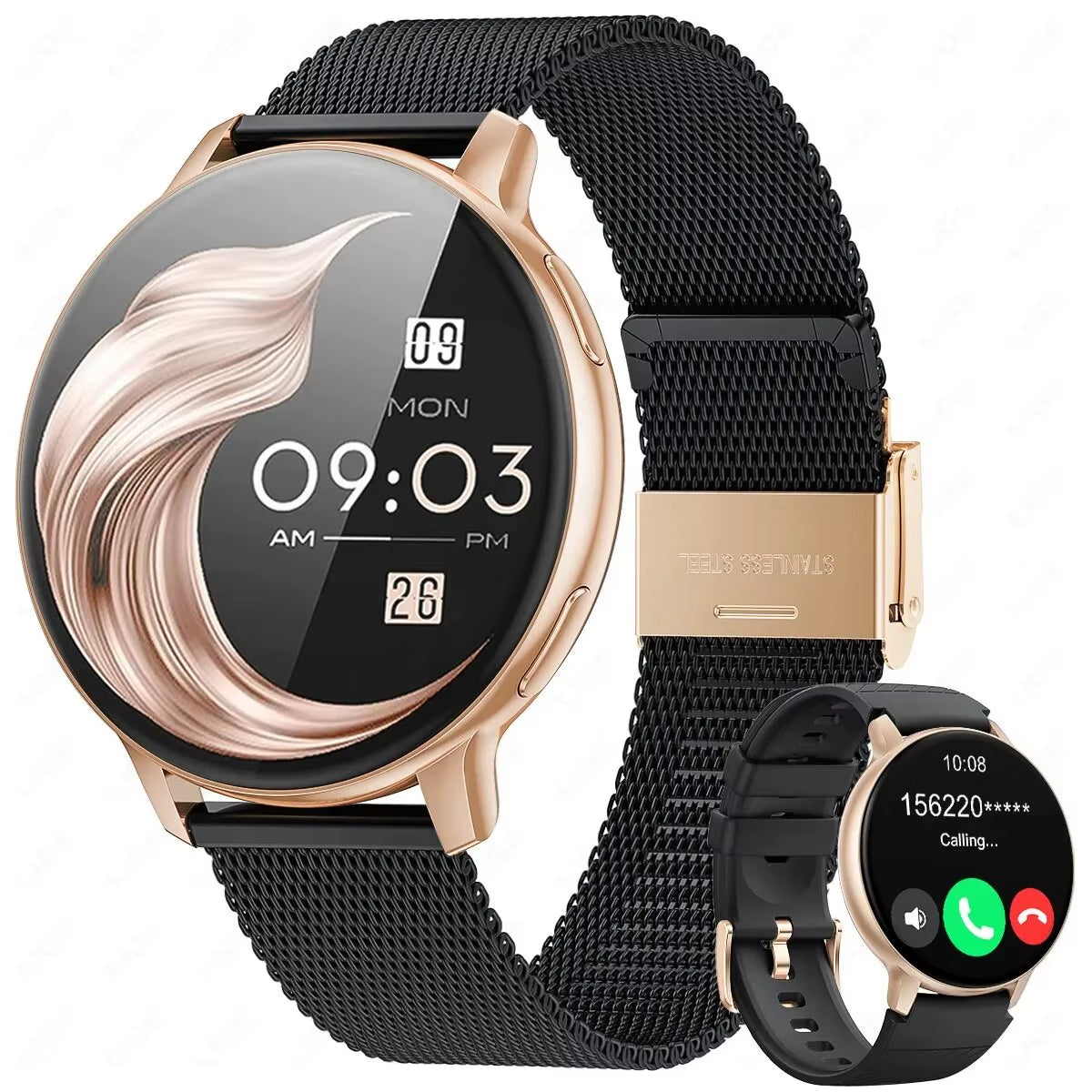 Smartwatch for Women Bluetooth Call Waterproof Sports Fitness Watches Blood Oxygen Healthy Women Smartwatch Man Reloj Mujer