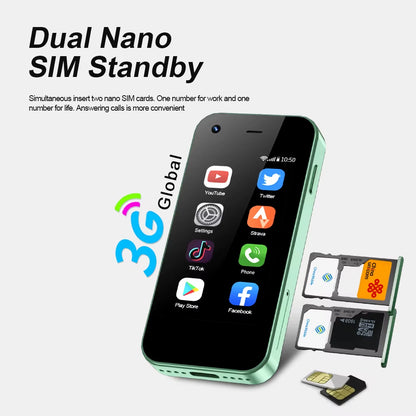 Mini Smartphone KING5000 Android 9.0 3G Network 2 SIM 2GB 16GB Wifi Hotspot Play Store Chrome HD Camera Small Size Phones