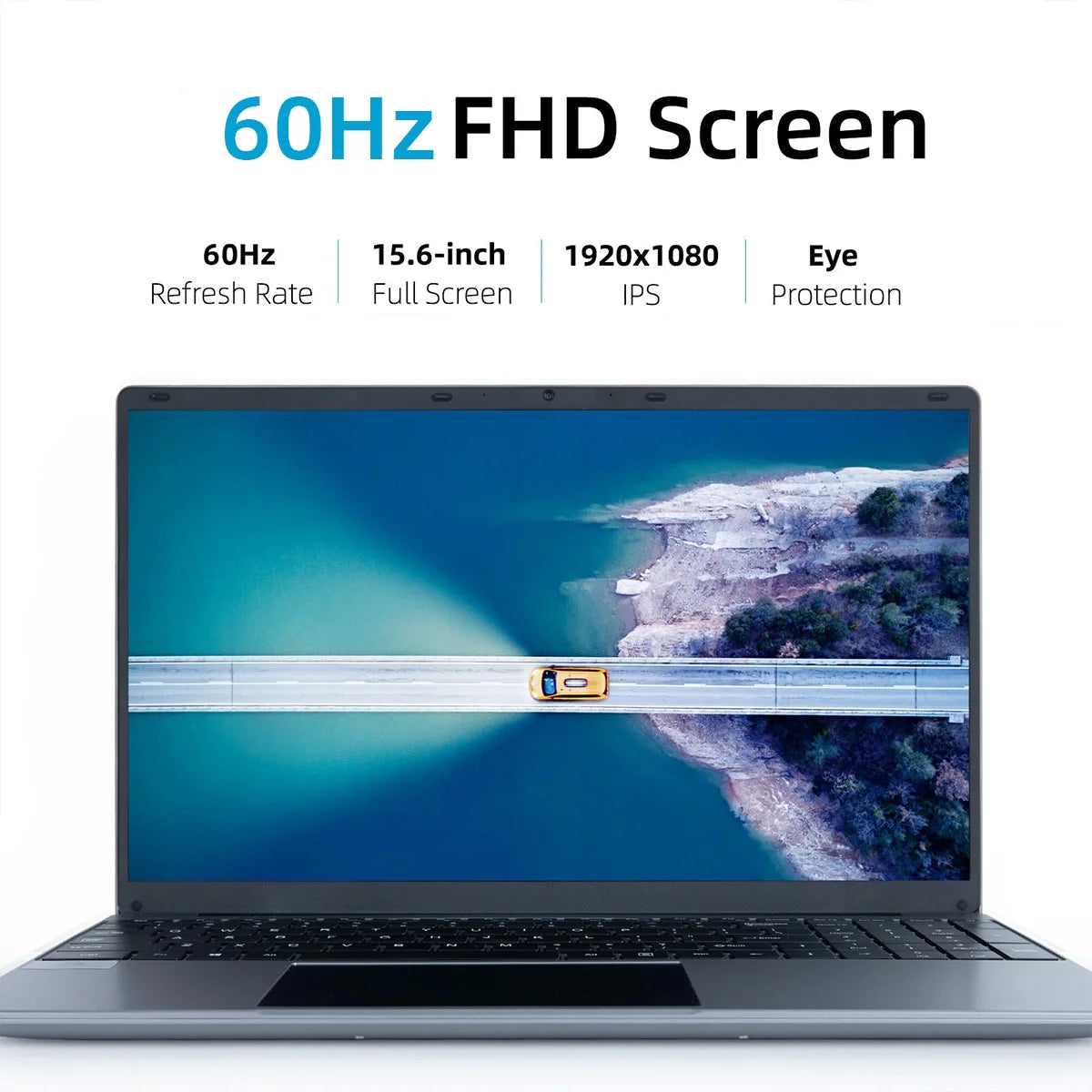 15.6''Laptop 12GB DDR4 512GB SSD, Quad-Core Intel Celeron N5095 Processors, 1080P Ips Fhd Display Laptop Computer, Numeric Keypad,Bluetooth 4.2, 2.4/5G Wifi