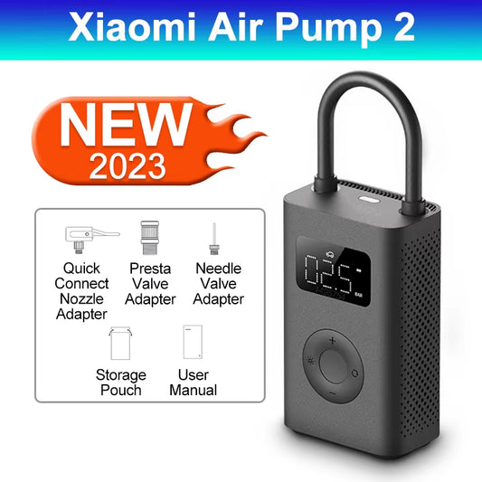 Mini Portable Air Pump 2 Mijia Electric Air Compressor Treasure 150PSI Type-C LED Multitool Inflator for Automotive Car S