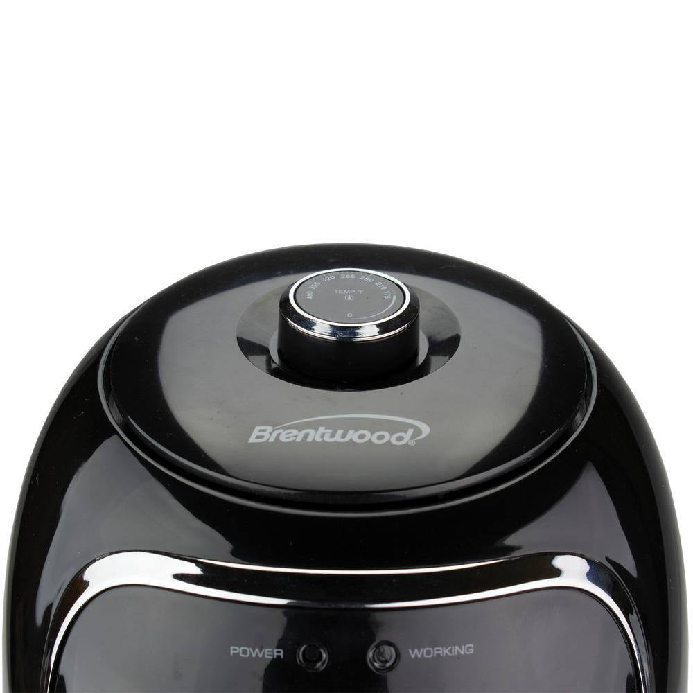 2 Qt. Black Small Electric Air Fryer with Timer and Temperature Control