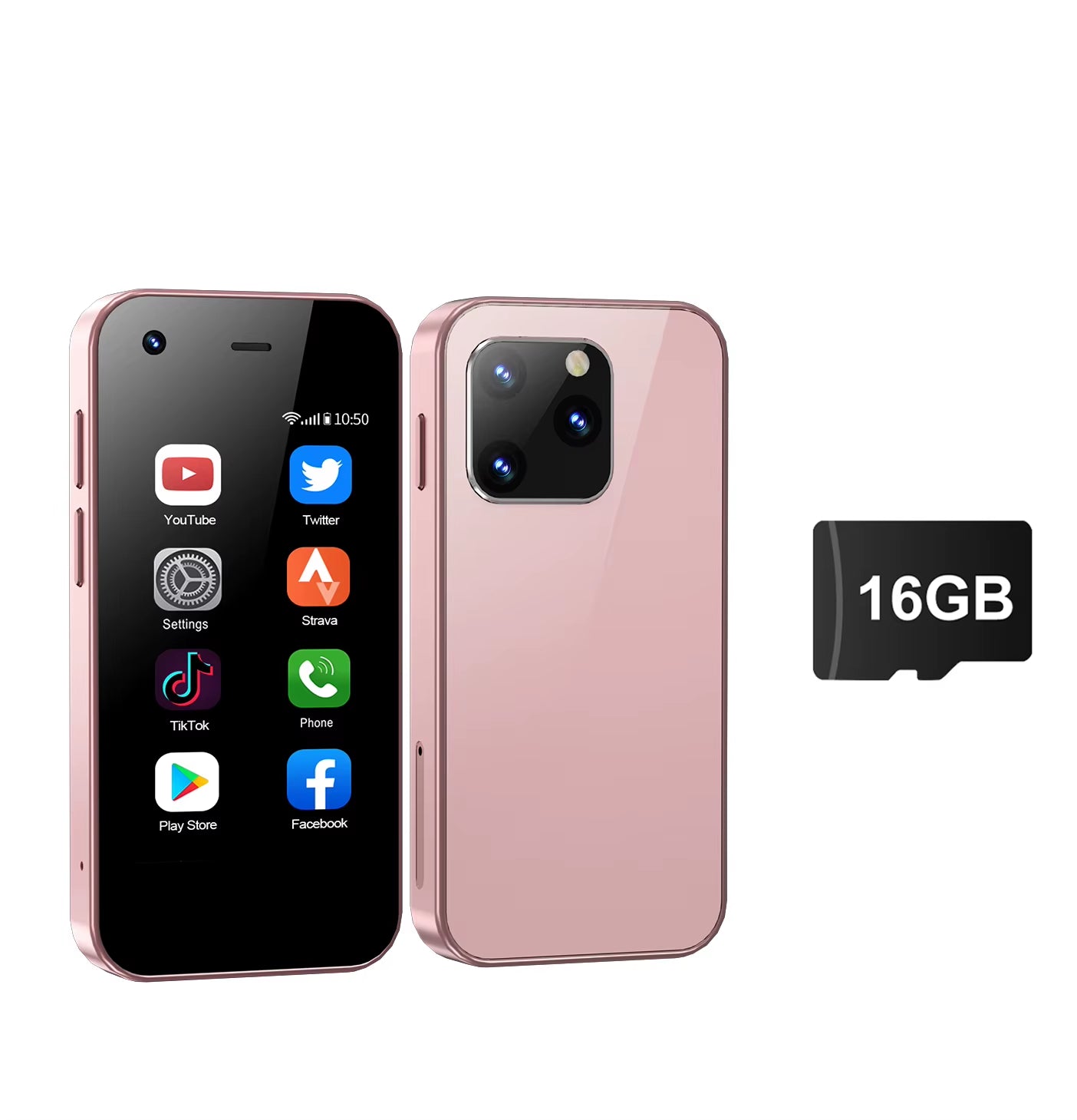 Mini Smartphone KING5000 Android 9.0 3G Network 2 SIM 2GB 16GB Wifi Hotspot Play Store Chrome HD Camera Small Size Phones