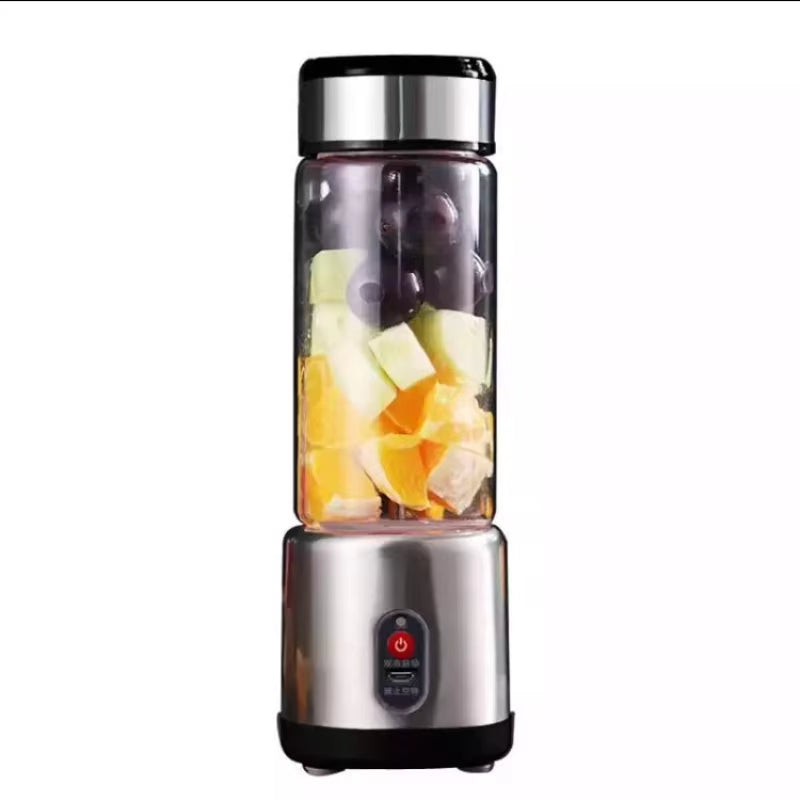 Professional USB Rechargeable Electric Juicer and Blender for Fruit, Milkshakes, and Smoothies