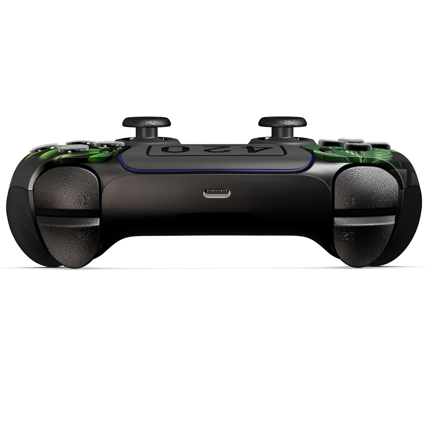 Custom Wireless Unmodified Professional Controller for PS5 - Exclusive Unique Design (420 Black)