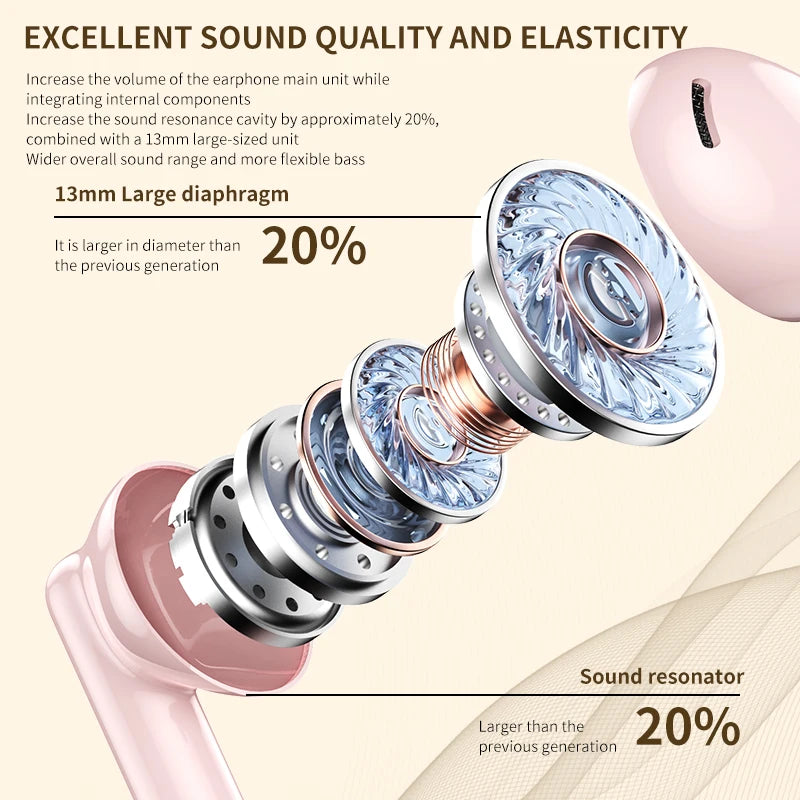 Xiaomi Mijia TWS Bluetooth5.3 Earphones Noise Reduction AP09 Wireless Mijia in Ear Headphones Hifi Stereo Sound Headset Earbuds