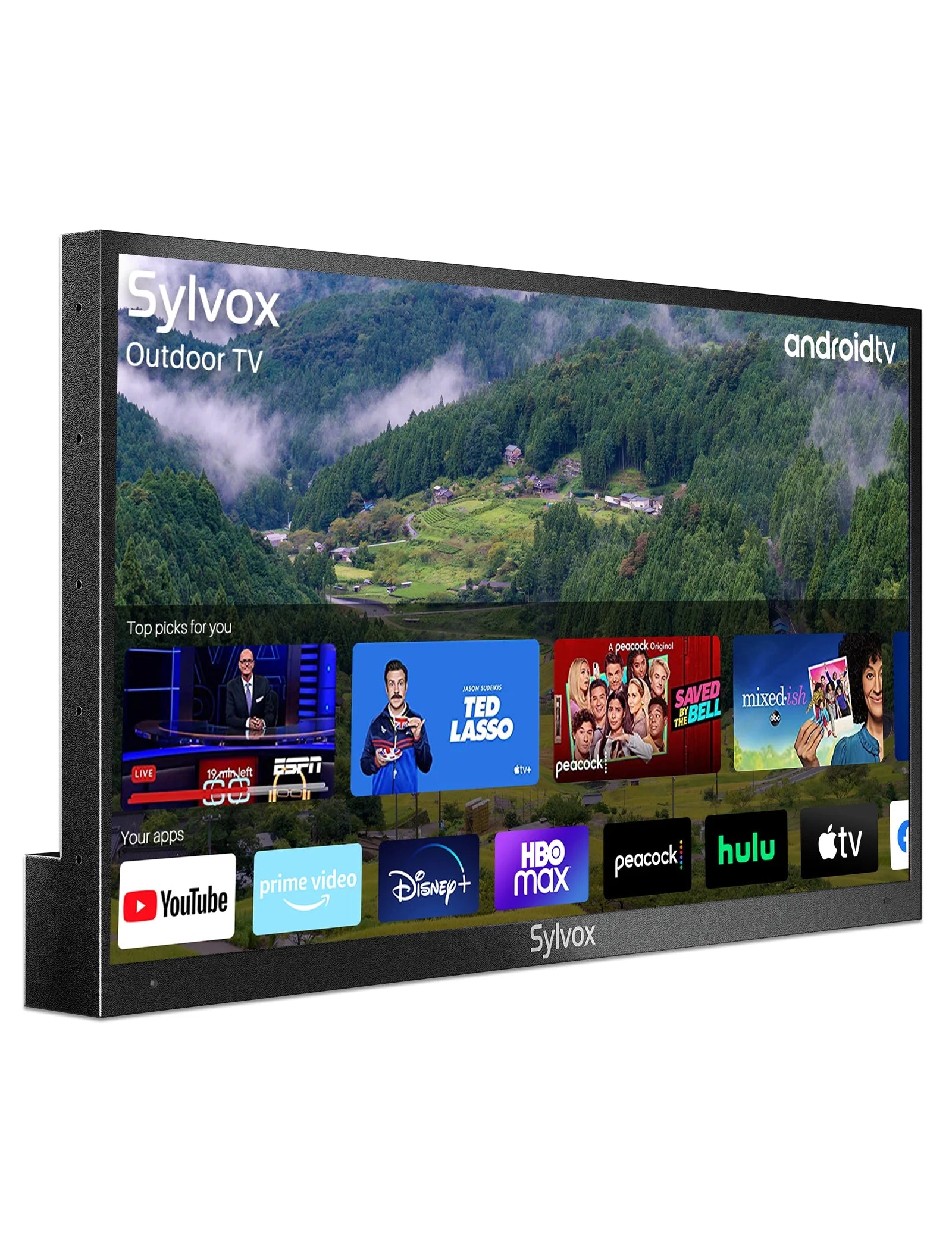 Aleax 43" Ultra HD 4K Outdoor Smart TV, IP55 Weatherproof, 1000Nit Brightness - Deck Pro Series