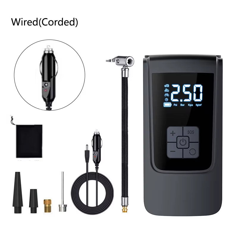 Portable Tire Inflator Air Compressor Electric Air Pump Digital Inflation Pump,For Car, Motorcycle, Bicycle Tire Inflation Pump