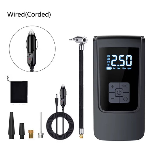 Portable Tire Inflator Air Compressor Electric Air Pump Digital Inflation Pump,For Car, Motorcycle, Bicycle Tire Inflation Pump