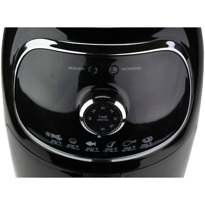 2 Qt. Black Small Electric Air Fryer with Timer and Temperature Control