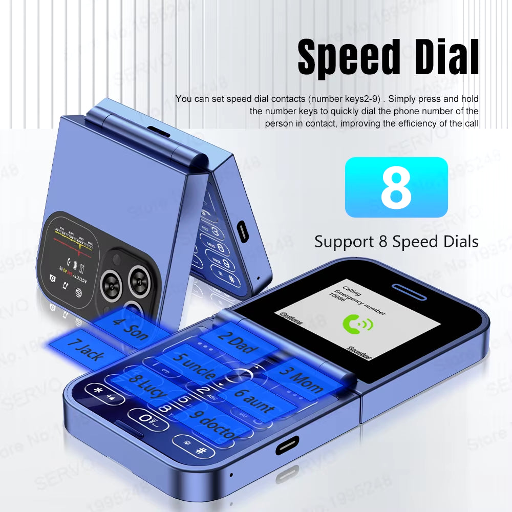 F15 Mini GSM Flip Mobile Phone 2 SIM Blacklist Magic Voice Auto Call Record Speed Dial MP4 Torch Cute Tiny Fold Cellphones