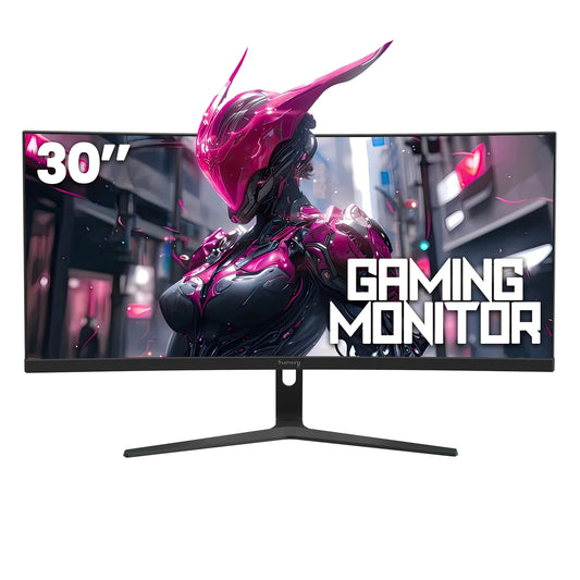 30" 200Hz Ultrawide Curved Gaming Monitor, WFHD(2560 * 1080P) VA Screen,21:9,1500R,99% Srgb, PC Monitors Support Freesync, Support Wall Mount- Black