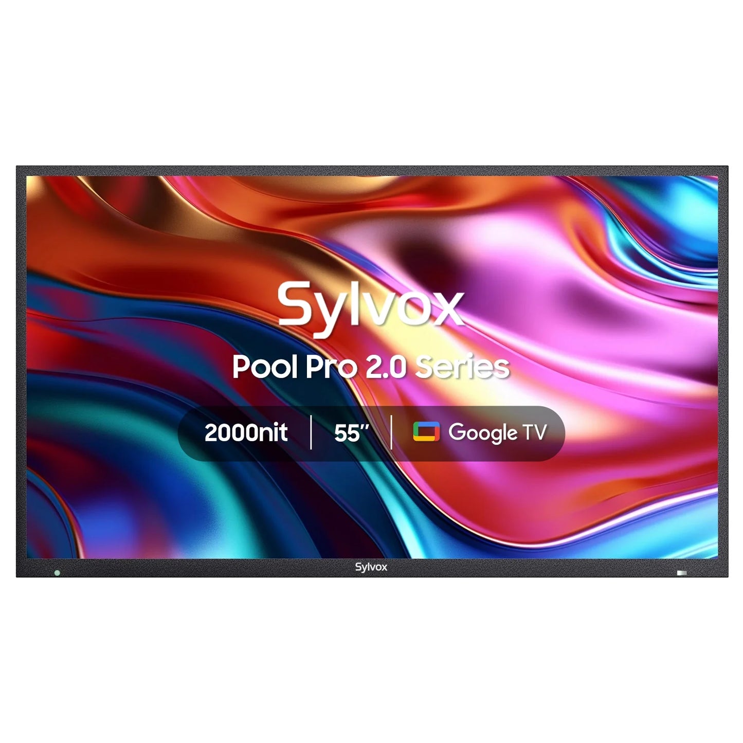 Outdoor TV, 55" Google TV with Dobly Atmos, Google Assistant, 4K 2000Nits Full Sun outside Television, IP55 Waterproof for All Weather (Pool Pro 2.0 NEW)