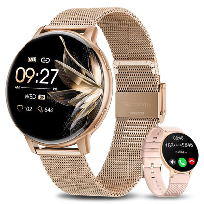 Smartwatch for Women Bluetooth Call Waterproof Sports Fitness Watches Blood Oxygen Healthy Women Smartwatch Man Reloj Mujer