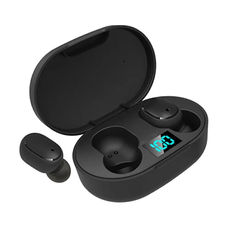 E6S TWS Wireless Bluetooth Headset Waterproof Noise Cancelling LED Earbuds with Mic Wireless Headphones Bluetooth Earphones