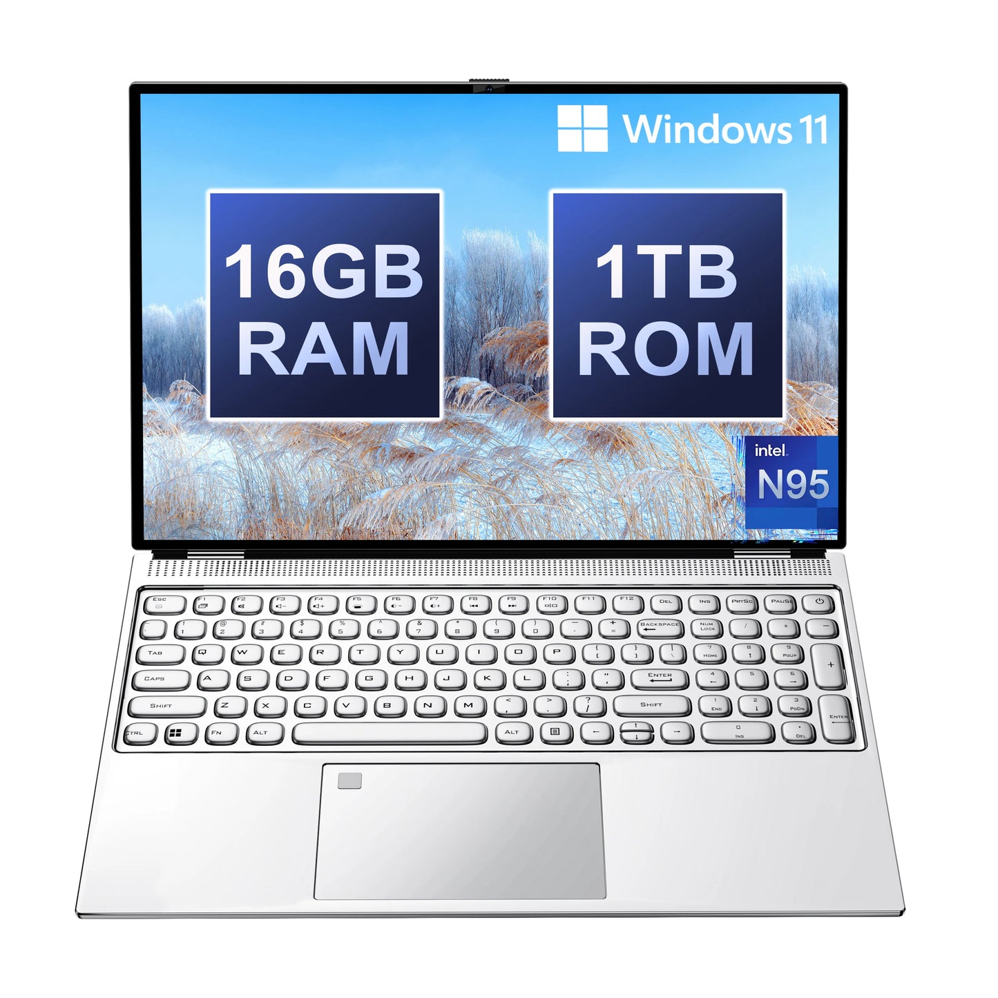 16" 2K Laptop N95 Processor – 32GB RAM, 2TB SSD, 240Hz Display, Privacy Camera Switch, Fingerprint Unlock, 5000Mah Battery