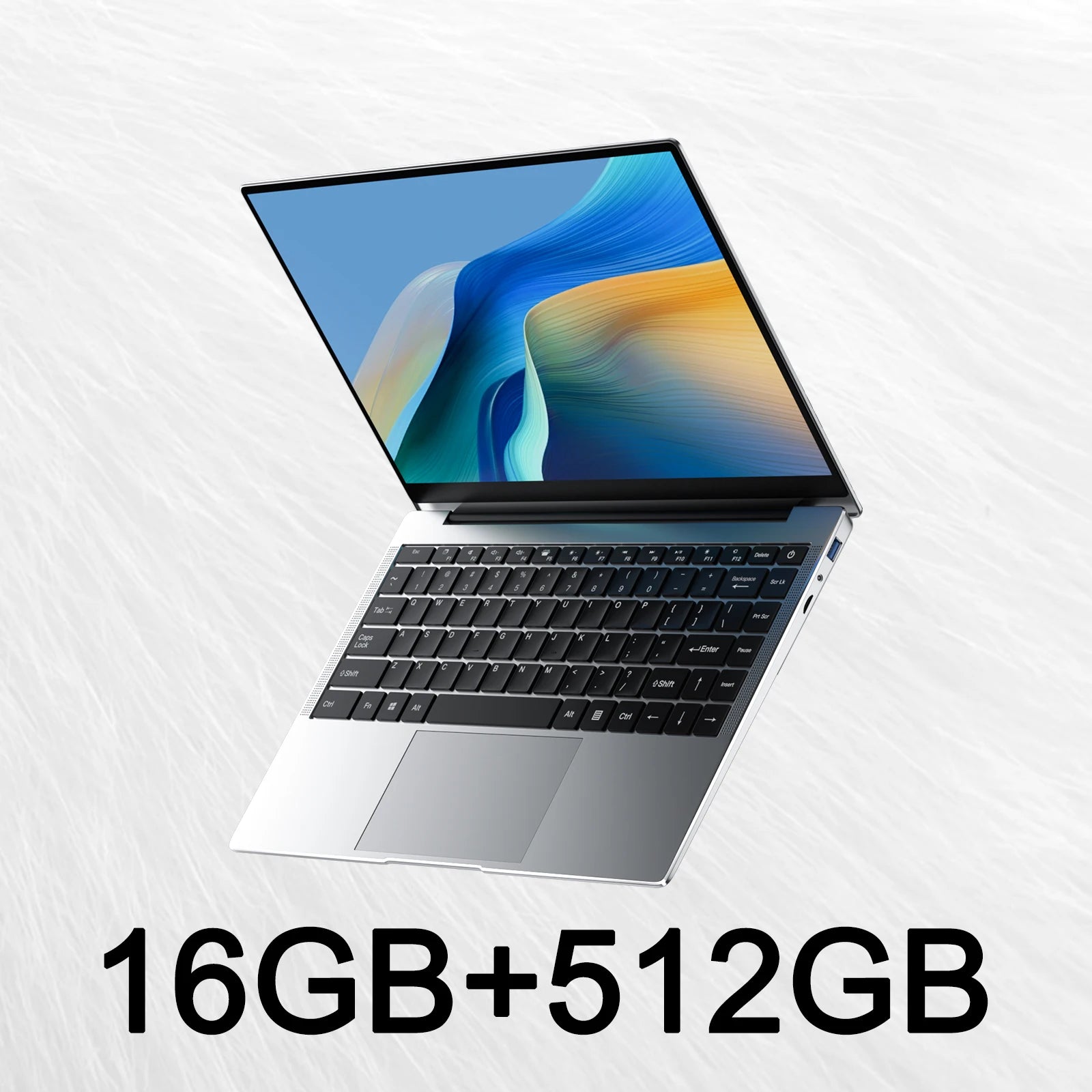 14.1" Ultra-Slim Laptop 16GB RAM 2TB SSD  CPU Windows 11 Pro FHD Anti-Glare Multilingual Office/Study PC