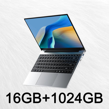 14.1" Ultra-Slim Laptop 16GB RAM 2TB SSD  CPU Windows 11 Pro FHD Anti-Glare Multilingual Office/Study PC