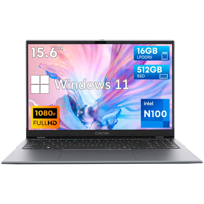 CHUWI Gemibook plus Laptop 16GB LPDDR5 512GB SSD  Alder Lake N100 15.6'' FHD 1920 * 1080 Wifi 6 Windows 11 Laptops