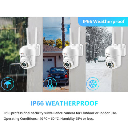 4MP PTZ WIFI IP Camera 1080P CCTV Surveillance Security Protection Wi Fi Outdoor 4X Digital Zoom Street Camhipro Camhi Camara