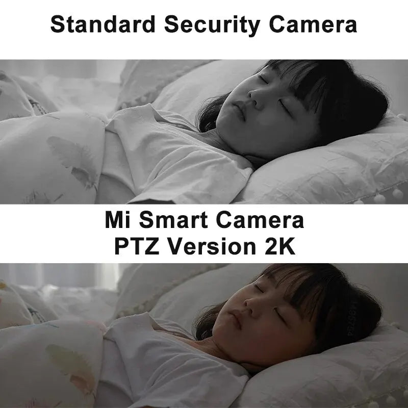 360° Smart Home Security Camera Mi PTZ 2K Webcam 1296P 3 Megapixel AI Human Detection Night Vision Webcam Work with Miji