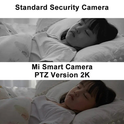 360° Smart Home Security Camera Mi PTZ 2K Webcam 1296P 3 Megapixel AI Human Detection Night Vision Webcam Work with Miji