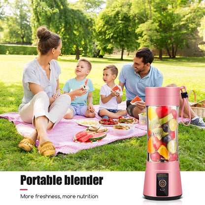 Portable Juicer for Fruit Smoothie Shake Juice, Personal Portable Blender Cup USB Rechargeable Travel