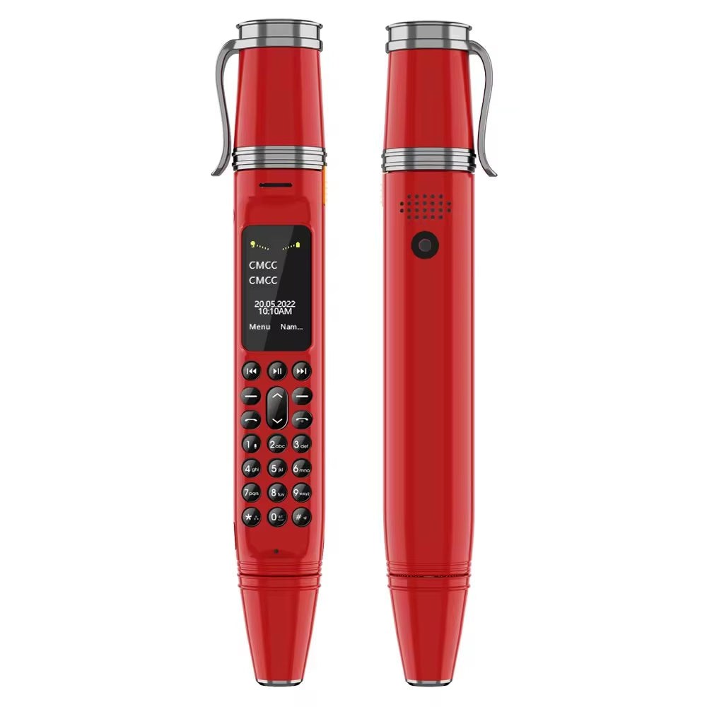 BM111 Pen Phone Portable Fan 3-In-1 Mobile Phone Dual SIM Bluetooth Dial Recorder Magic Voice Pen Style Telephone Original