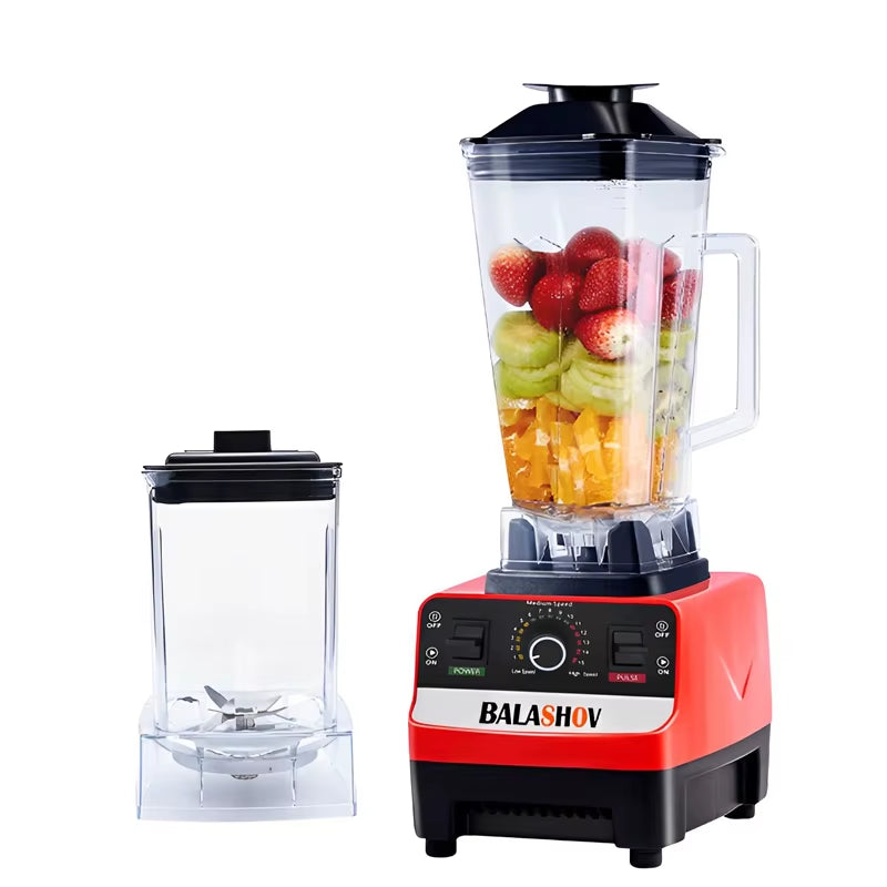 2000W Professional Commercial Blender and Food Processor for High-Power Juicing and Smoothies, BPA-Free