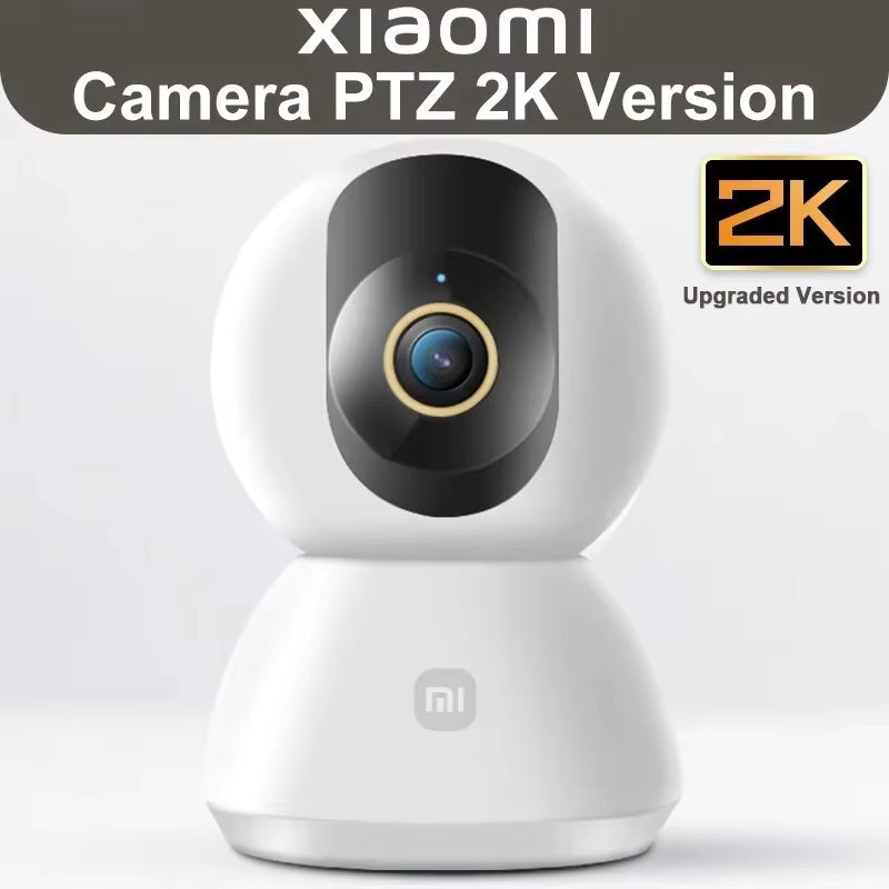 360° Smart Home Security Camera Mi PTZ 2K Webcam 1296P 3 Megapixel AI Human Detection Night Vision Webcam Work with Miji