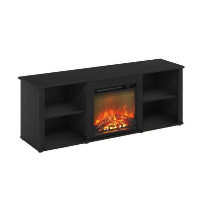 Montale 60 Inch TV Stand with Fireplace, Americano