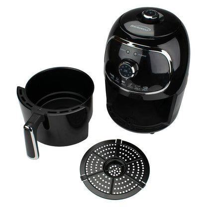 2 Qt. Black Small Electric Air Fryer with Timer and Temperature Control