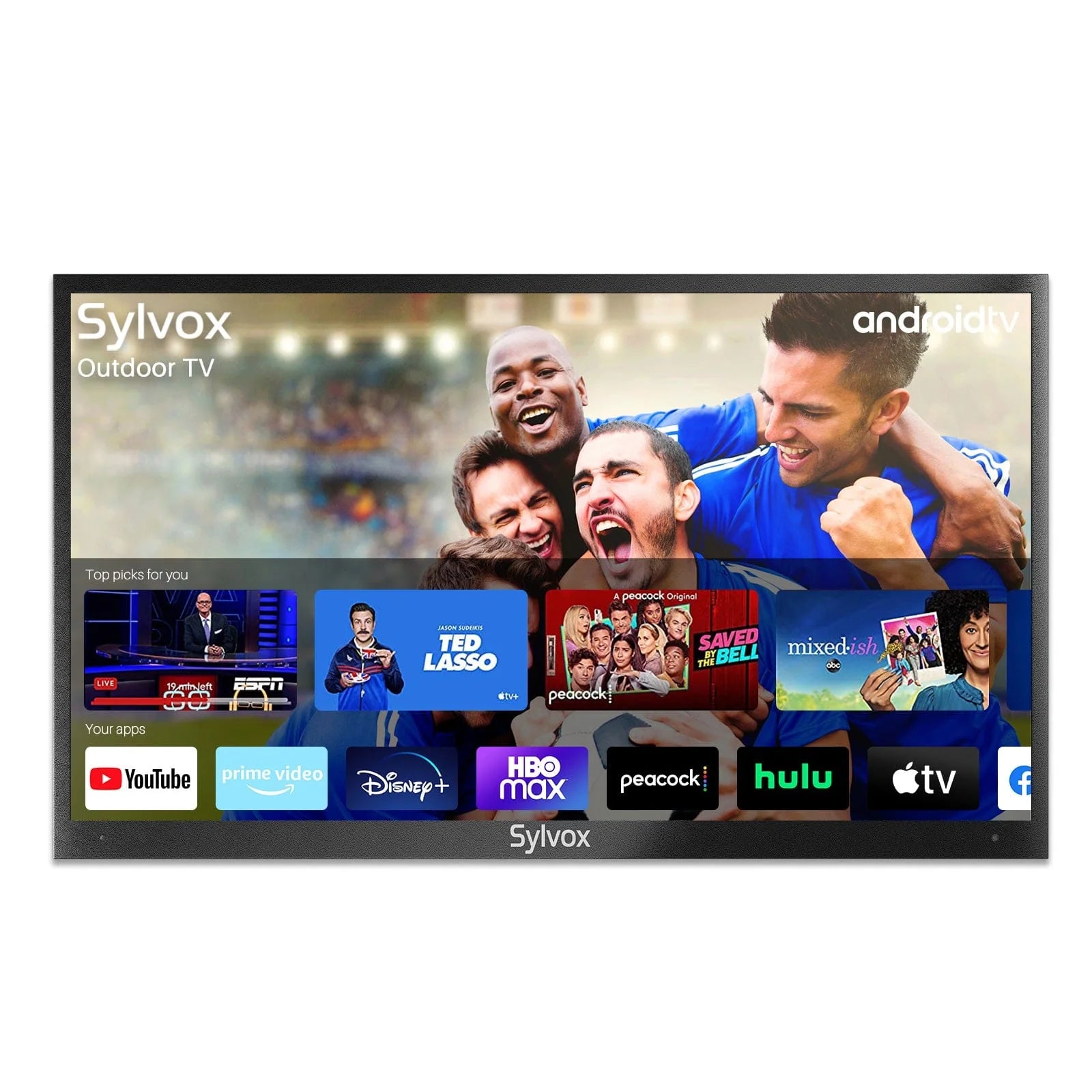 Aleax 43" Ultra HD 4K Outdoor Smart TV, IP55 Weatherproof, 1000Nit Brightness - Deck Pro Series