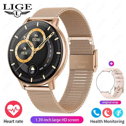 Smartwatch for Women Bluetooth Call Waterproof Sports Fitness Watches Blood Oxygen Healthy Women Smartwatch Man Reloj Mujer