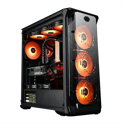 DIY Game Desktop Host Motherboard CPU 16G RAM 500G SSD Power Supply PC Gaming Desktop Computer with A8 7680 CPU Gamer