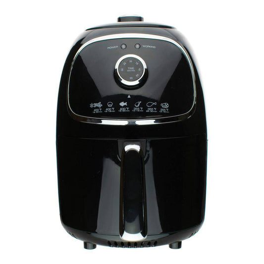 2 Qt. Black Small Electric Air Fryer with Timer and Temperature Control