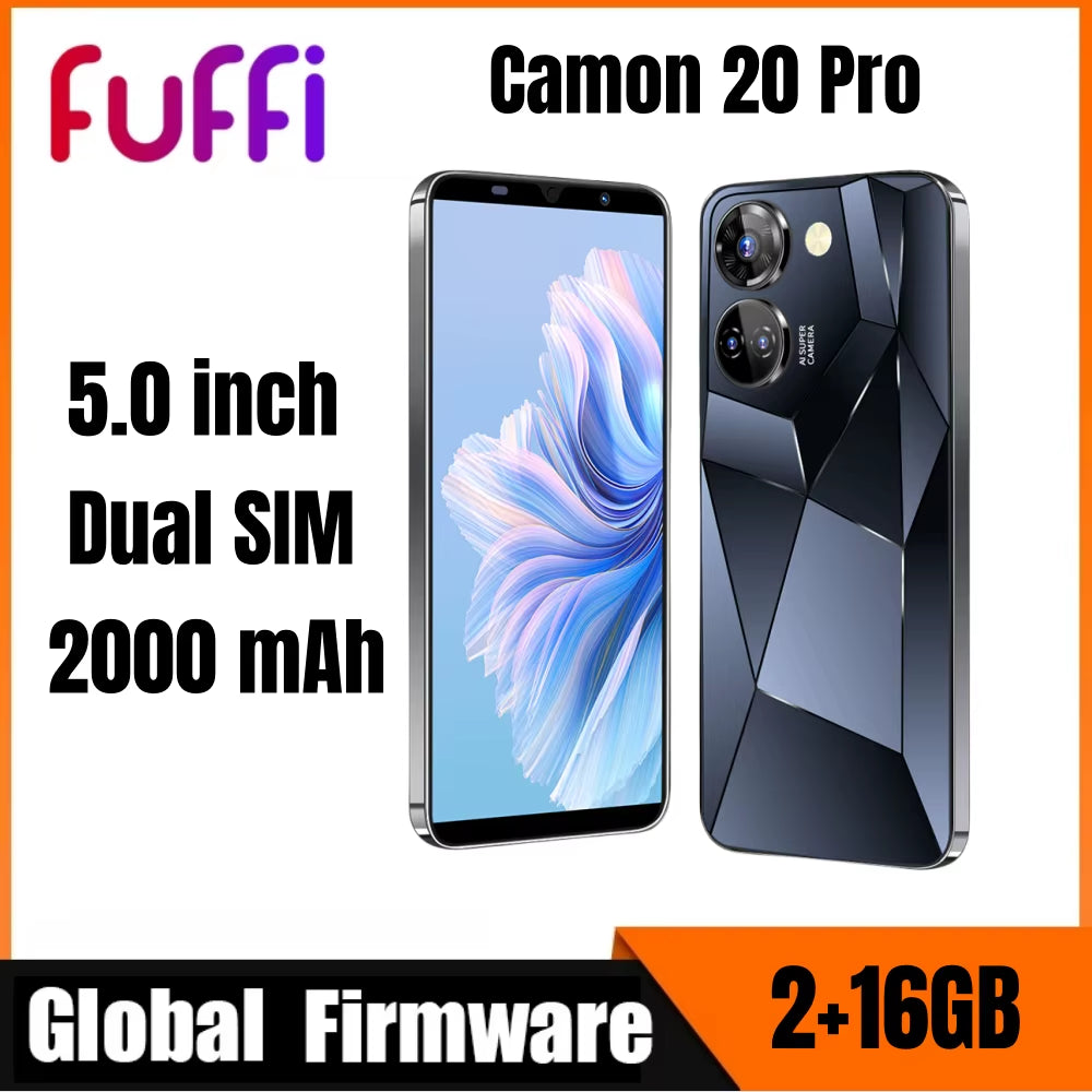 Camon 20 Pro Cellphones 5.0 Inch 16GB ROM 2GB RAM Smartphone Android 2000Mah 2+8MP Camera 3G Original Mobile Phones