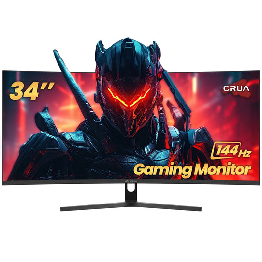 34" 144Hz Ultrawide Curved Gaming Monitor ,WQHD 3440 * 1440P, 21:9 1500R Computer Monitor, 1Ms(Gtg) with Adaptive Sync, 99% SRGB, DP & HDMI Port, Black