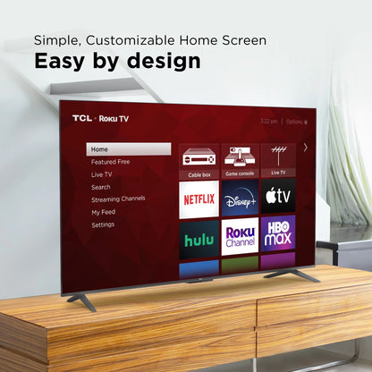 43” Class S4 (43S451) 4K UHD HDR Smart TV with Roku TV